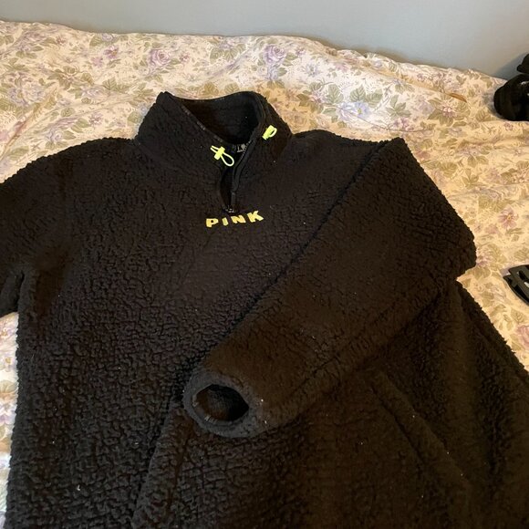 Pink Sherpa quarter zip pullover - Picture 2 of 4